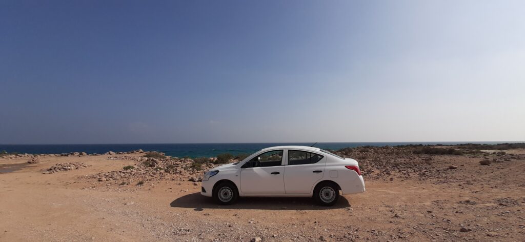My rented car in Oman